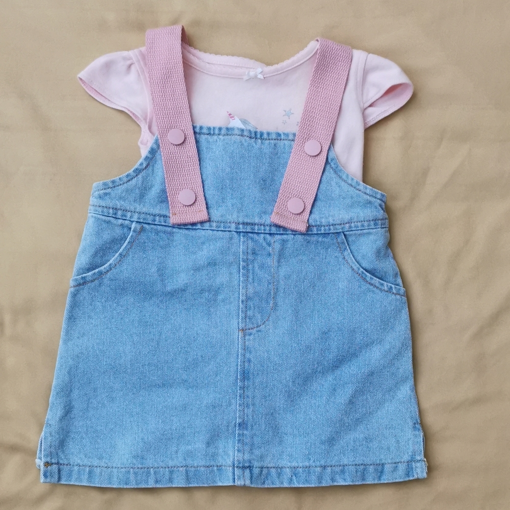 Cute jean dress set